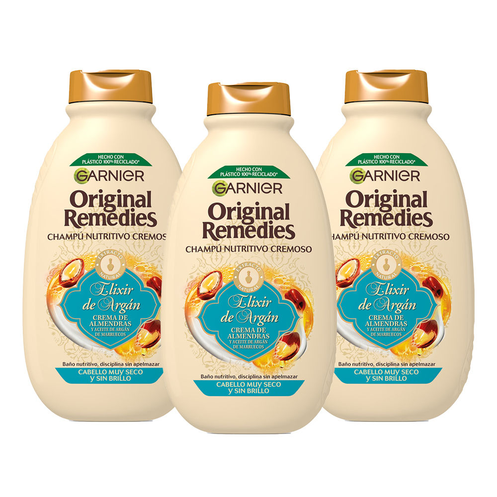 Garnier | Original Remedies Elixir de Argán Champú Nutritivo para pelo muy seco y rebelde - 400 ml
