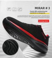 Zapatillas De Deporte Para Hombre YRZL Ligera Y Transpirable Con Malla De Aire Antideslizante Cómodas Para Gimnasio Y Uso Casual - details 6