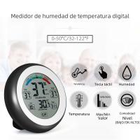 Termómetro Y Higrómetro Digital Mini Medidor De Temperatura Y Humedad °C/°F Pantalla Que Muestra El Máximo Y Mínimo Con Tendencia Para Uso Indoor - details 1