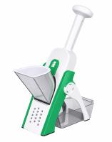 STARLEY-Mandolina De Cocina Vertical, El Cortador De Verduras Y Cortador De Patatas Manual, Ideal Para Cortar, Rallar, Picar o Rebanar Cualquier Alimento,Color verde,azúl,gris - details 1