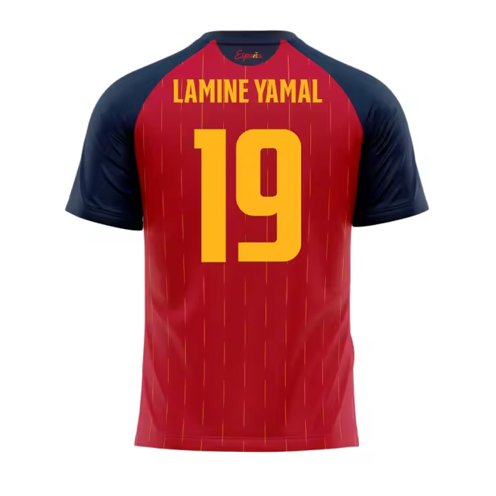 Camiseta RFEF Oficial Selección Española 25/26 Mundial 2026 Vamos España Lamine Yamal Pedri Ultima Versión Replica - 1