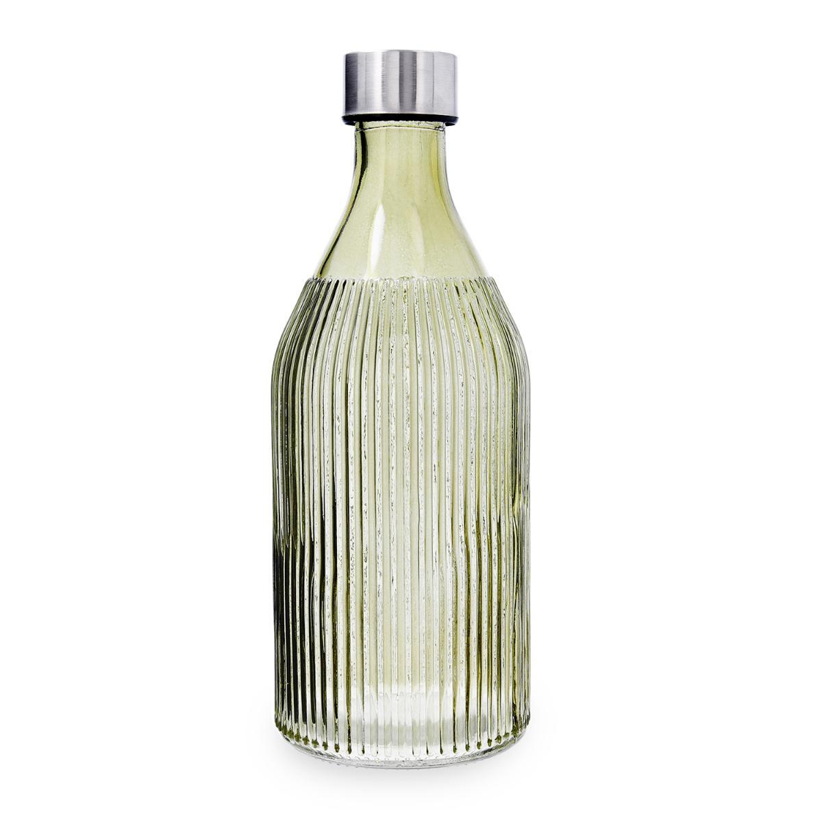 QUID MAISON Botella Mesa Vidrio Con Tapón 1L Verde