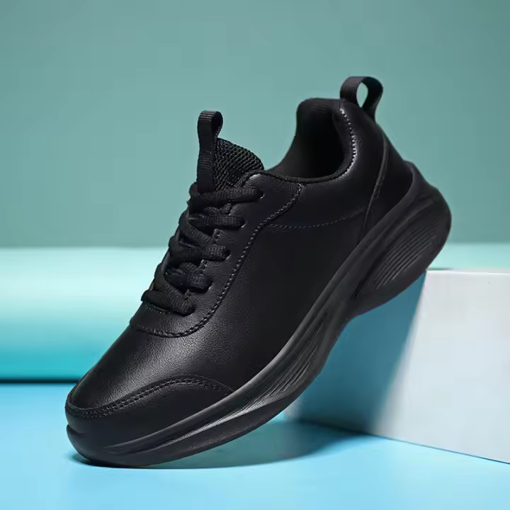 Zapatos Casuales De Cuero Para Mujer Y Pareja Impermeables Y Antideslizantes Para Uso Diario Suela Suave Y No Esponjosa Moda De Otoño E Invierno - 1
