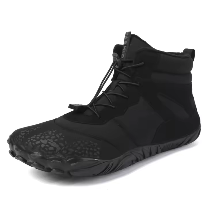 Botas De Invierno Para Hombre Botines De Piel Sintética Con Plush Calentito Suela De Goma Para Senderismo Al Aire Libre Talla 36-46 Pareja - 1