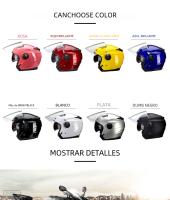Casco De Motocicleta Vintage Con Lente Doble Para Karts Scooters Y Vans Protección Abs Unisex Adecuado Para Todas Las Estaciones - details 1