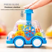 Coche De Inercia Transparente Para Juguete Interactivo Entre Padres E Hijos Sin Batería Coche De Carril De Plástico Para Niños Adecuado Para Edades 4-12+ - details 2