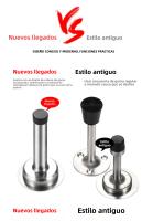 Parador De Puerta De Acero Inoxidable De Tamaño Extendido Con Punta De Goma Antideslizante Y Antiseña Protector De Pared Para Sliding - details 5