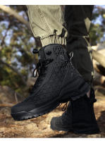 Botas De Trabajo Para Hombre De Cuero De Alta Calidad Botas De Combate Deserticas Antideslizantes Para Senderismo Y Motocicleta - details 19