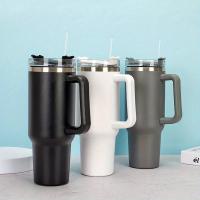 Taza De Viaje Inmunda De 40oz Con Estampado De Leopardo Y Palanca De Acero Inoxidable Reutilizable Para Deportes Al Aire Libre Y Camping - details 3