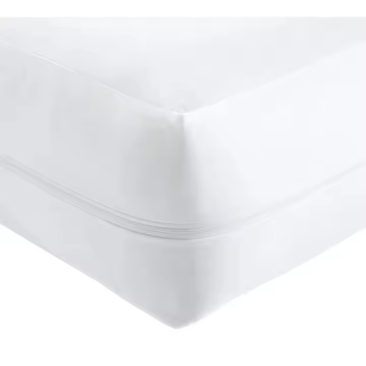 JIMENÉZ HOME JIMÉNEZ HOME - Funda de Colchón Blanca lisa, con Cremallera en (L) Tacto Suave, Tejido 100% Poliéster, Transpirable, Antiácaros, Hipoalergénica. Jiménez Home - 1