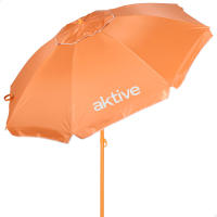 Aktive - Sombrilla de playa inclinable D220 cm, azul, con protección UV50, 8 varillas, material oxford, con ventilación, para exterior - details 2