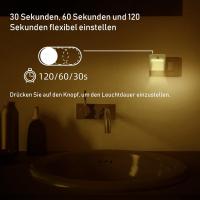Luz De Noche Sensor De Movimiento Humano EU Plug Para Dormitorio Pasillo Iluminación Automática Protector De Ojos Decorativa LED Incorporada - details 0