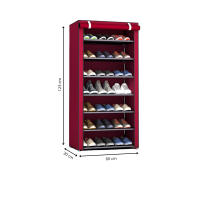 LUTODY - Zapatero, Organizador de Zapatos, Multinivel, Armario de zapatos, Textil de tela, Tubo de metal plegable, Zapatero Vertical, Compacto, Portátil para Entrada, Recibidor, Sala de Estar, Ligero, Resistente, Ahorra espacio - details 11