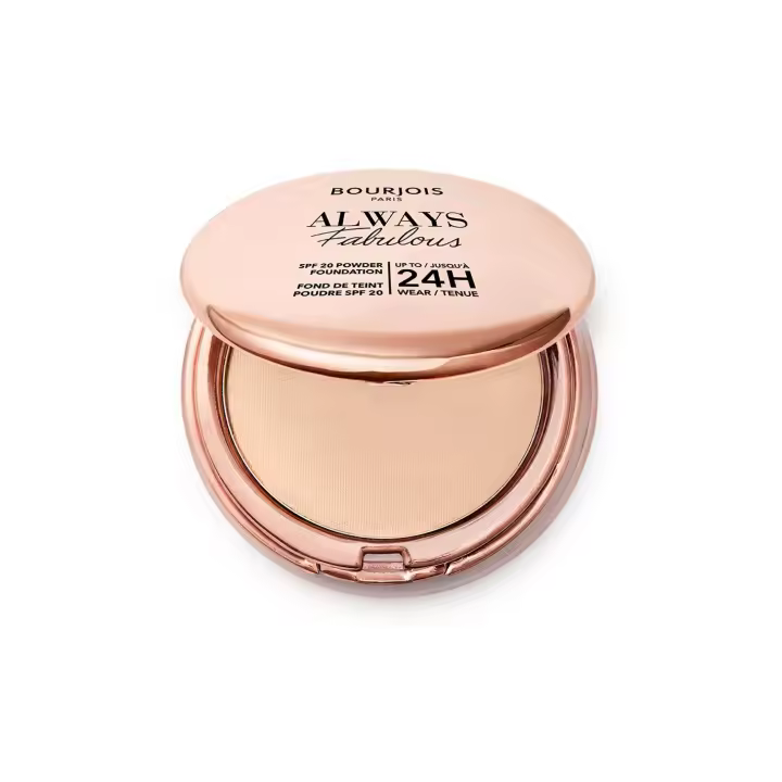 Bourjois - Polvo compacto Always Fabulous Vanilla para maquillaje mujer con alta cobertura y acabado mate, ideal para uso diario y duración prolongada - 1
