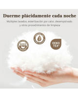 Relleno Nórdico Pluma Pato 250 Gr/m2 Eider - calidad excelsa 90% plumón pato blanco de máxima calidad y 10% pluma de pato, Color Blanco para Cama 90cm 105cm 135cm 150cm 180cm - details 1