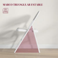 HOMCOM Juego de Sillas Plegables Acolchadas con Respaldo y Estructura de Acero, para Salón, Comedor, Cocina, 45x46x78 cm - details 4