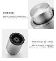 Tapa De Vino De Acero Inoxidable Pulido Premium Con Marcador De Fecha Y Tapa De Plástico Para Botella De Vino Tinto - details 11