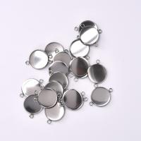 30Pcs Conector De Acero Inoxidable Para Cabochón Redondo Doble Anillo Base Cameo Bucle 6mm 8mm 10mm 12mm 14mm 16mm 18mm 20mm 25mm - details 5