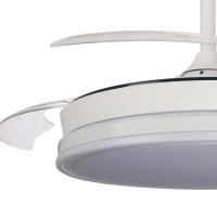 Akunadecor - OFERTA Ventilador de techo PITIJOPO con motor DC 6 velocidades Tecnología Led muy eficiente 45W tres tonalidades, Control remoto con temporizador, luz REGULABLE en color e intensidad, MEMORIA motor inverter verano/invierno ultra silencioso. - details 1