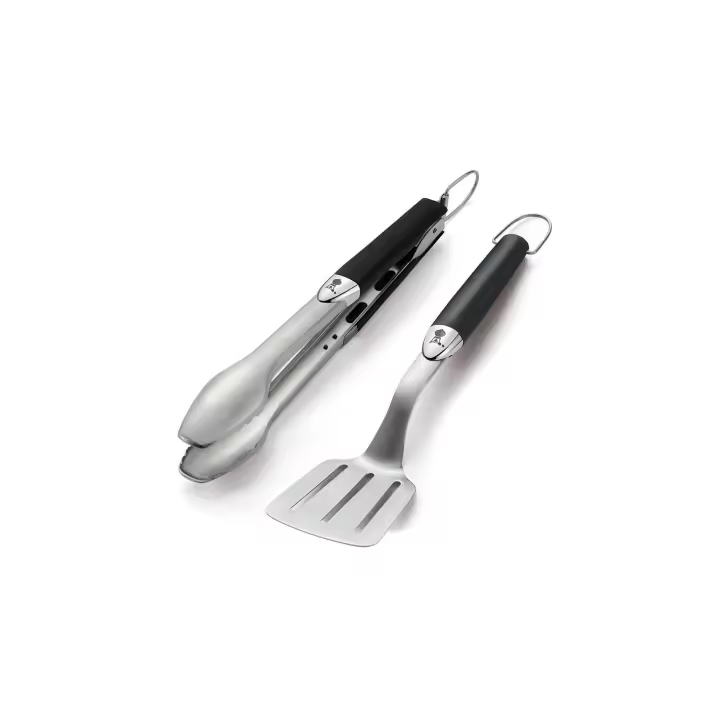 KIT 2 UTENSILIOS BARBACOA WEBER PREMIUM INOX. WEBER DE SUINPLAS DECORACIONES - 1