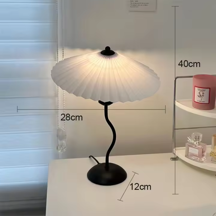 Lámpara De Escritorio LED Nórdica Para Dormitorio Y Sala De Estar Luz Nocturna Retro Para Bar Y Café Decoración De Mesa Incluye Bombilla - 1