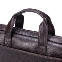Bolso De Negocios Para Hombre De Cuero Genuino Gran Capacidad Con Computadora - Bolsa De Mano De Capa Superior De Vaca - details 16