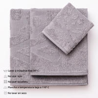 Set 6 de toallas de baño calavera (2x tocador 30x50cm + 2x manos 50x90cm + 2x baño 70x140cm) 100%algodón varios colores Scalpers Home - details 29