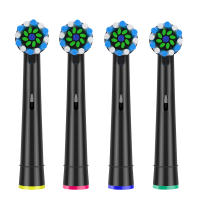 Cabezales De Limpieza Cruzada Para Broca Eléctrica Oral B 4pcs Compatible Con Cepillos De Dientes Eléctricos Adultos Plásticos - details 0