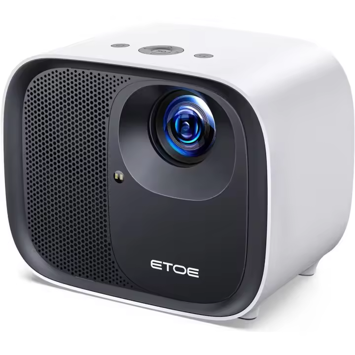 ETOE E3 Pro Proyector, Cine en Casa 4K Ultra HD con Enfoque Automático y Corrección de Trapezoidal, 600 Lúmenes ANSI, Android TV 11.0, Certificado por Netflix, Altavoces de 2x10W, Dolby Audio - 1