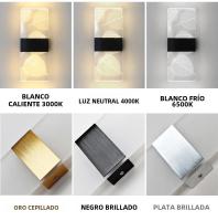 Lámpara De Pared LED Moderna Nórdica En Acrílico Lámpara De Sobremesa Para Dormitorio Y Sala De Estar 27cm 6W 85-265V Color Negro Oro Plateado - details 2
