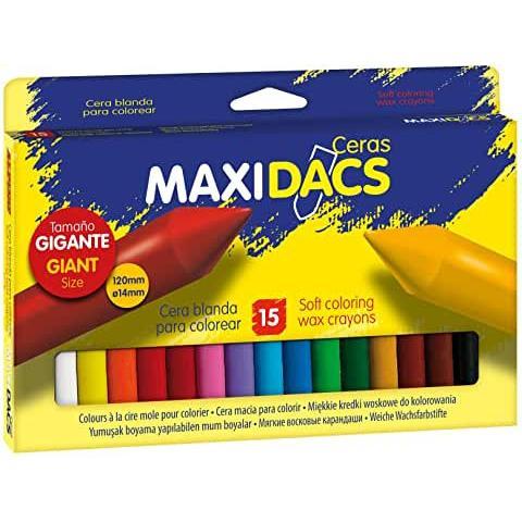 Estuche 15 ceras para niã‘os maxidacs dacs dx050216