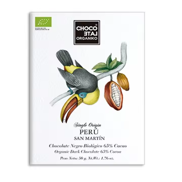 Choco Late Organiko Perú 65% Chocolate Negro 50gr. España 50 cl. º - 1