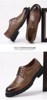 Zapatos De Vestir Para Hombre Cómodos Y Transpirables Antideslizantes Clásicos Para Bodas Y Oficina Material De Cuero Formal Elegante - details 16