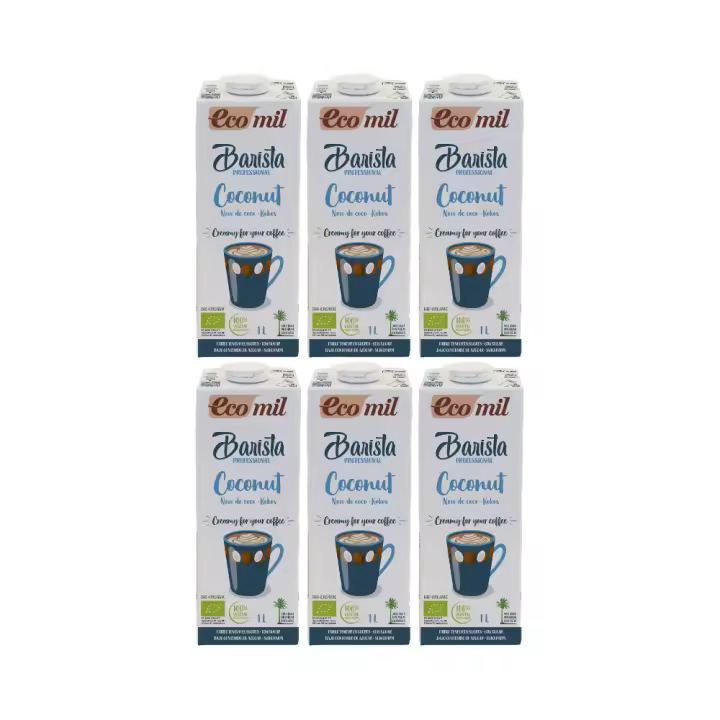 Pack 6x Ecomil Bebida Barista Coco Bio 1L - 1
