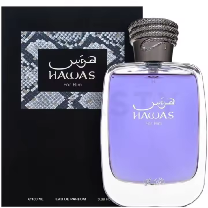 Rasasi Hawas For Him EDP 100ml – Perfume Árabe Original, Masculinidad Sofisticada y Auténtica - 1