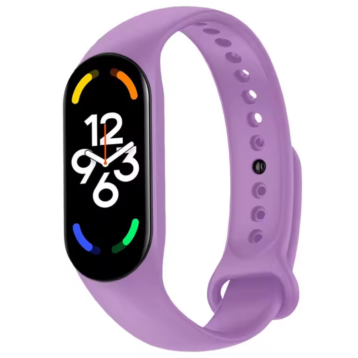 Ociodual Pulsera de Recambio Silicona Suave Flexible Compatible con Xiao Mi Band 7 6 5 Amazfit Band 5 Lavanda Correa Repuesto Transpirable Goma - 1