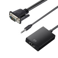 Adaptador De Cable VGA a HDMI Compatible 1080P Splitter De Audio Y Suministro De Energía Para PC Laptop Proyector - details 4
