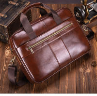Bolso De Negocios Para Hombre SCHLATUM De Cuero Genuino Gran Capacidad Con Portátil Bolsa De Mano Para Oficina Y Viajes - details 7