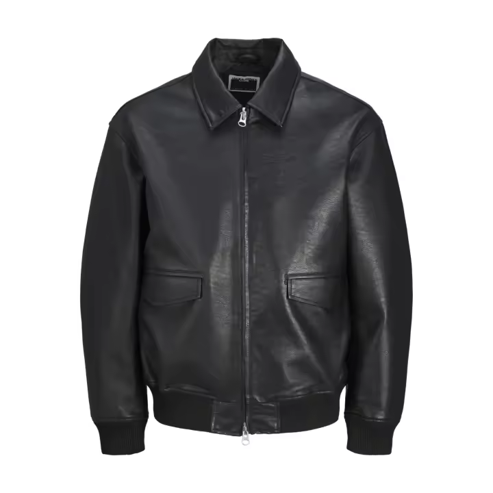 JACK&JONES 12262062 JCOCLEAR PU BOMBER JACKET Hombre Cazadora Chaqueta Abrigo Parka Anorak 29353 - 1