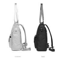 Mochila De Mujer Impermeable Estilo Coreano Con USB Para Portátil De 13-15.6 Pulgadas Mochila De Cuero Oxford De Moda Para Estudiantes - details 3