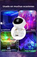 Proyector De Estrellas LED Astronauta Para Decoración De Habitación Luz Nocturna Galaxia Regalo Para Niños Lámpara Del Cielo Estrellado - details 9