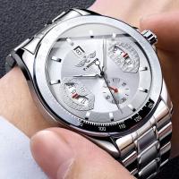 Reloj Mecánico Automático Para Hombre Con Calendario Y Luz Reluciente Resistente Al Agua De Acero Hueco Tendencia De Moda De Negocios Duradero Popular Regalo Ideal Para Lugar De Trabajo Uso Diario Citas - details 0
