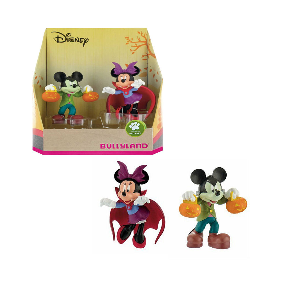 Disney Mickey y Minnie Mouse Halloween – Set 2 Figuras Bullyland | Juguetes Coleccionables de PVC Originales