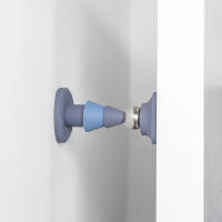 Parador De Puerta Magnético Con Adhesivo De Silicona No Necesita Perforación Soporte De Puerta Para El Hogar Instalación Sin Rastros Blanco/Blanco - details 0
