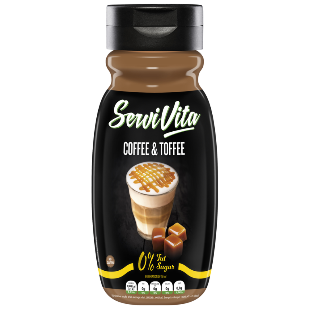 Salsa Zero Sabor Coffee & Toffee Pack 2 unidades 320ml 0% Azúcares añadidos Para bebidas 9.9 kcal por cada 100 m SERVIVITA