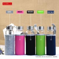 Botella Deportiva De Vidrio AIWILL Con Bolsa Protectora Reutilizable Para Adultos 280ml / 360ml / 550ml Para Actividades Al Aire Libre Y Ciclismo - details 7