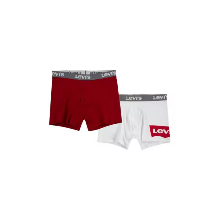Levis Pack 2 Boxer Niño Rojo y Blanco - 1