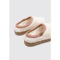 UGG Tasman Maxi Curly Zuecos Planos Mujer Beige - details 2