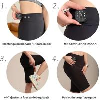 High Waist Shorts Yoga Pants Con Estimulador Muscular EMS Ultimate 8 Modos 19 Niveles De Intensidad Presoterapia Butt Lifter Fitness Pantalones De Cintura Alta Para Mujer - details 4