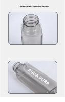 Botella De Agua Deportiva De 480ml Plástico Ecológico Con Correa Portátil Antigranizo Para Exteriores Resistente Al Desbordamiento - details 7